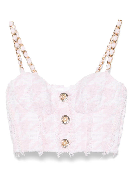 tweed bralette top