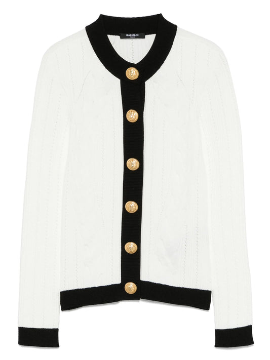 two-tone cardigan