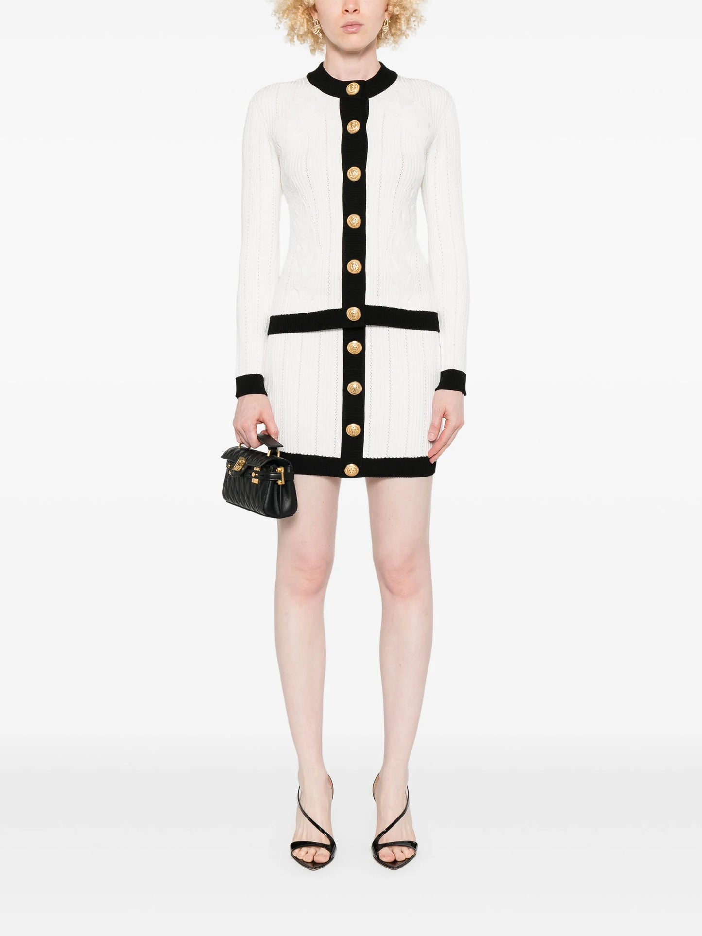 two-tone cardigan