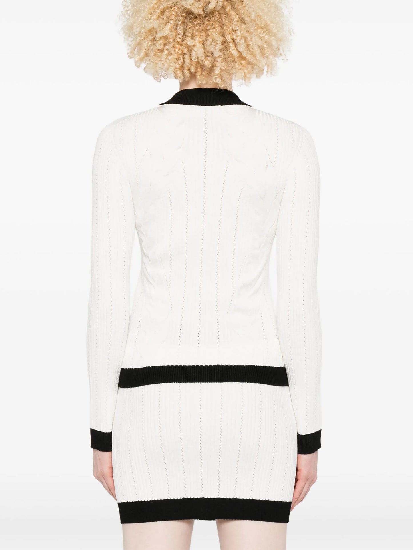 two-tone cardigan