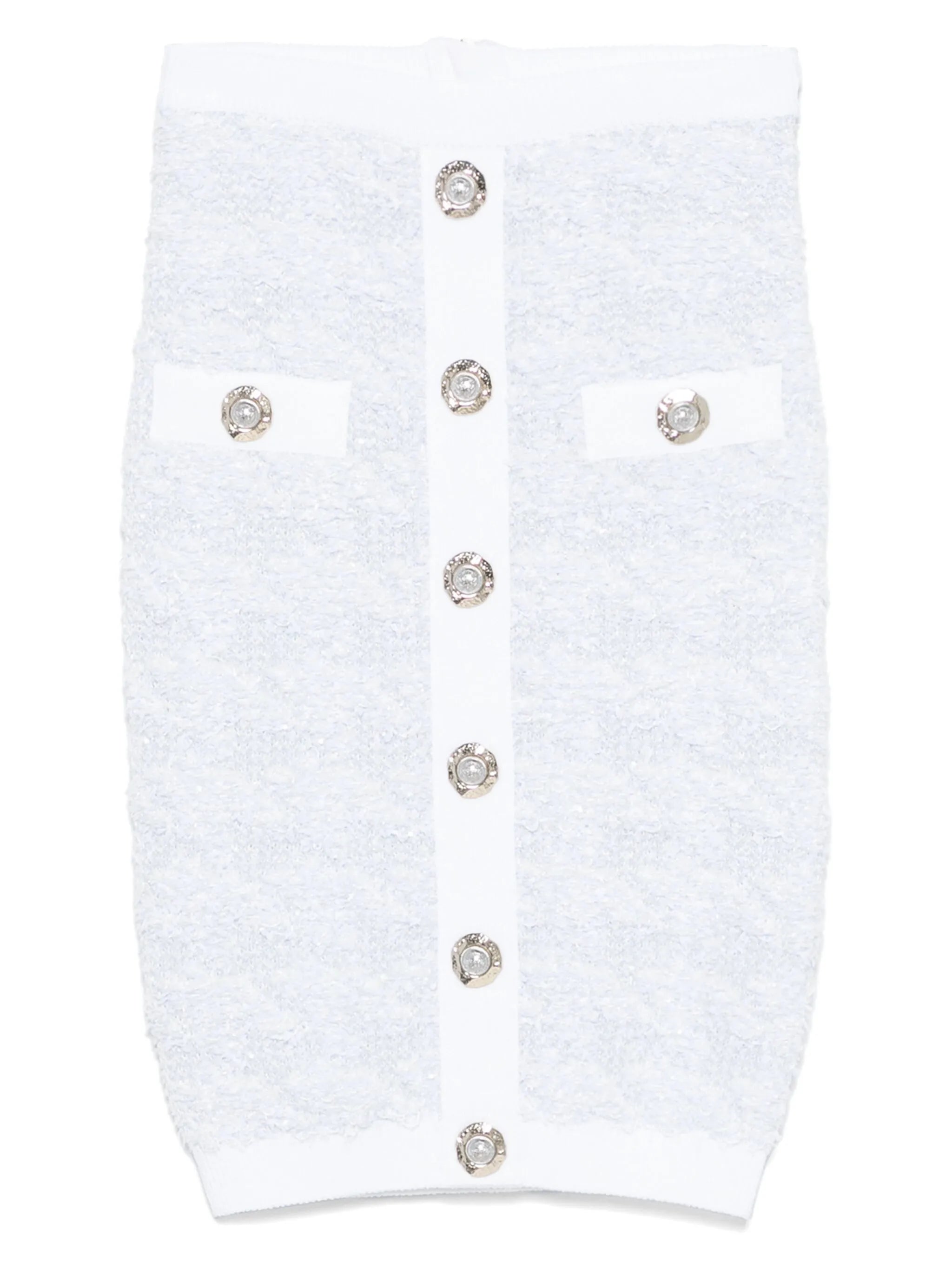 buttoned midi skirt