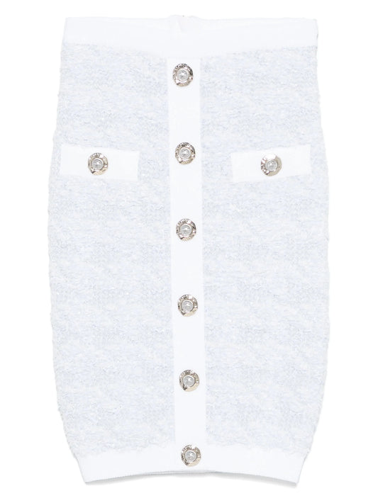 buttoned midi skirt