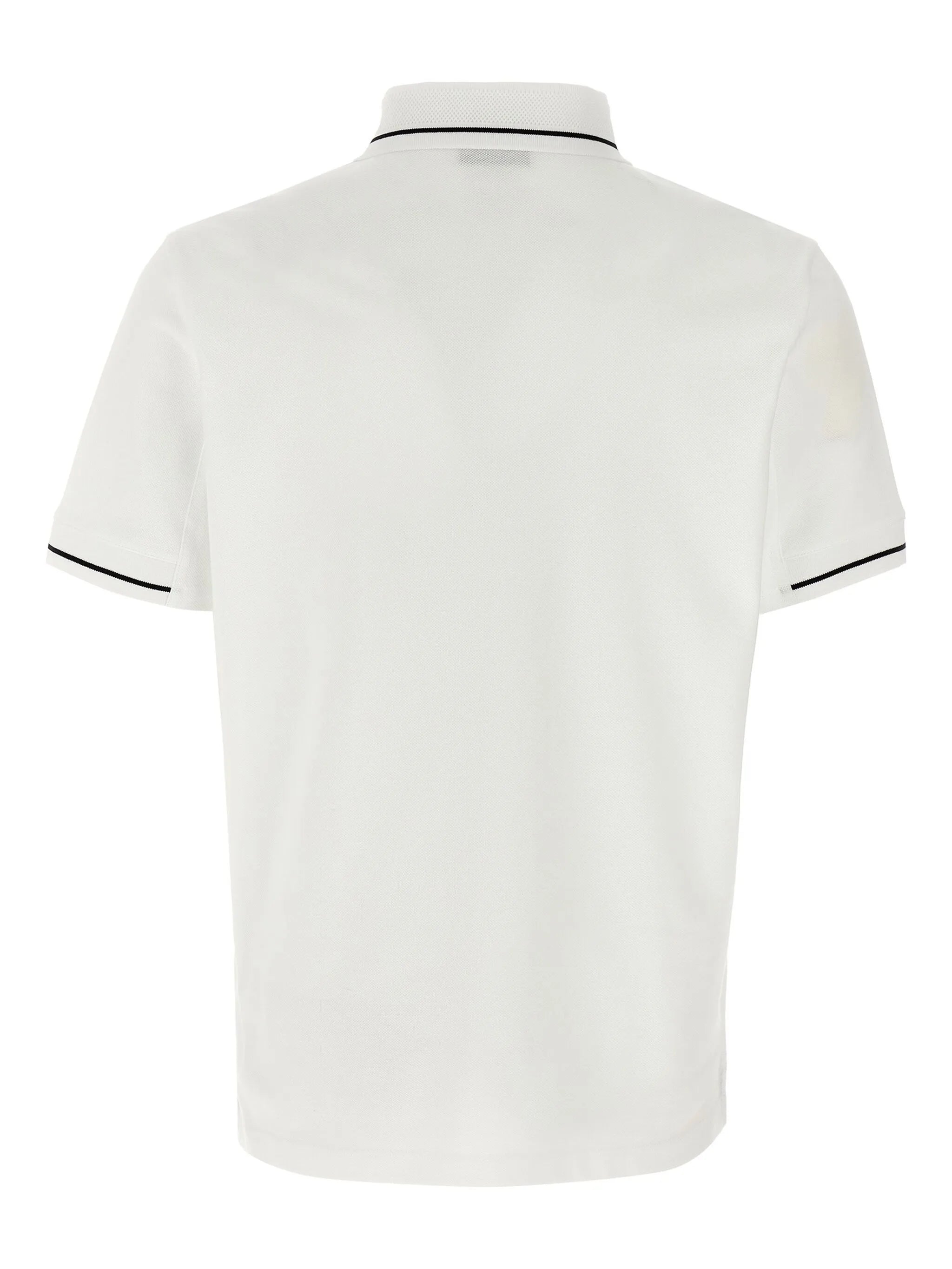 logo-patch polo shirt