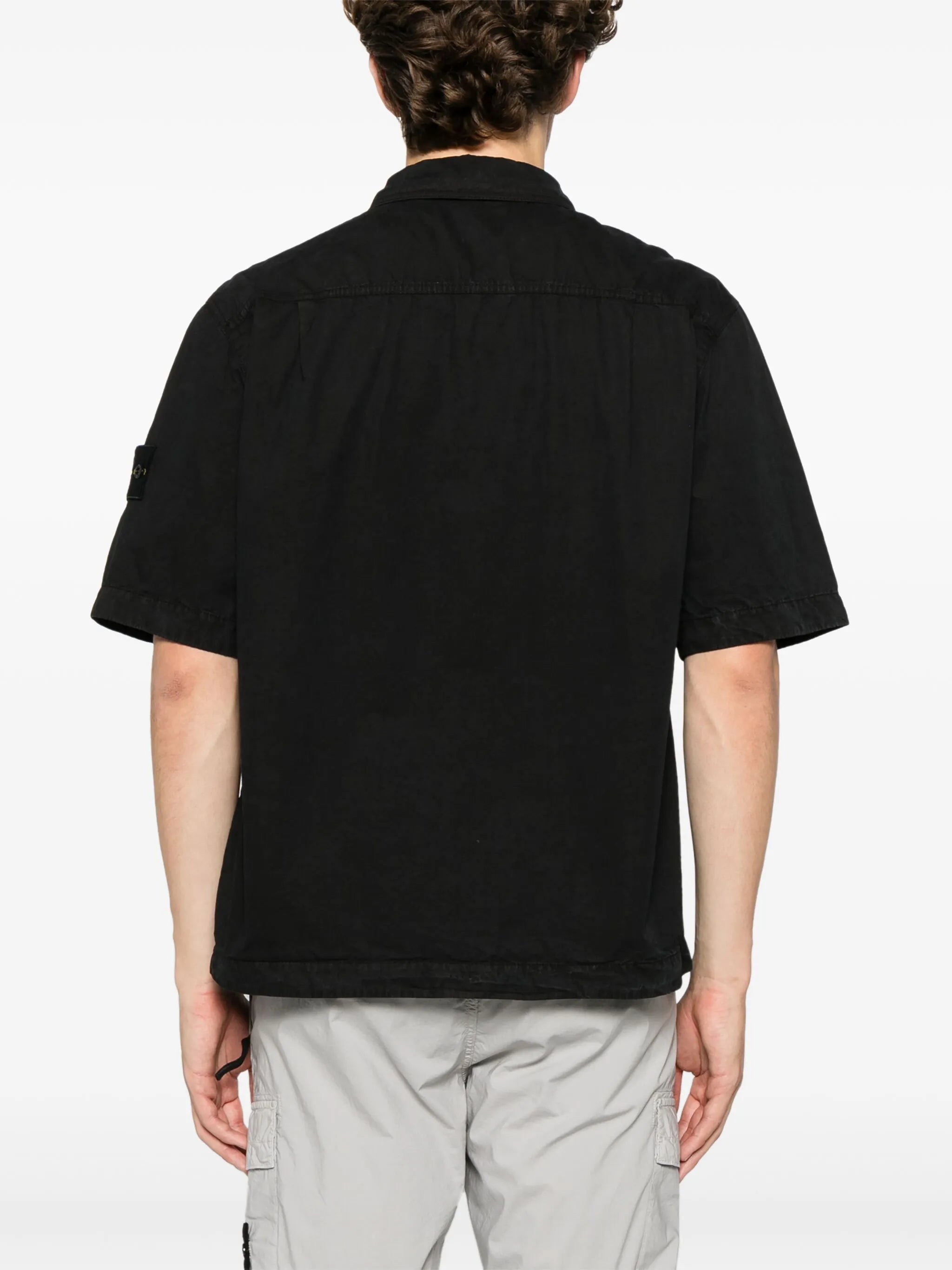 Compass-badge shirt