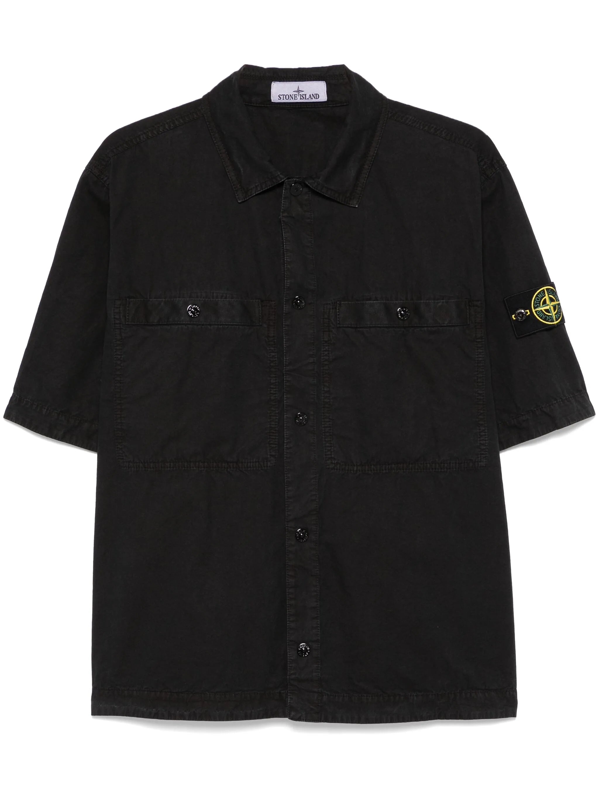 Compass-badge shirt