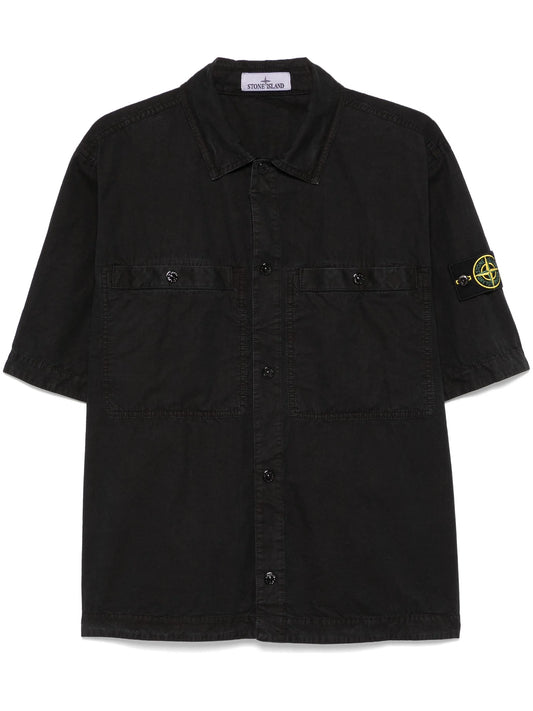 Compass-badge shirt