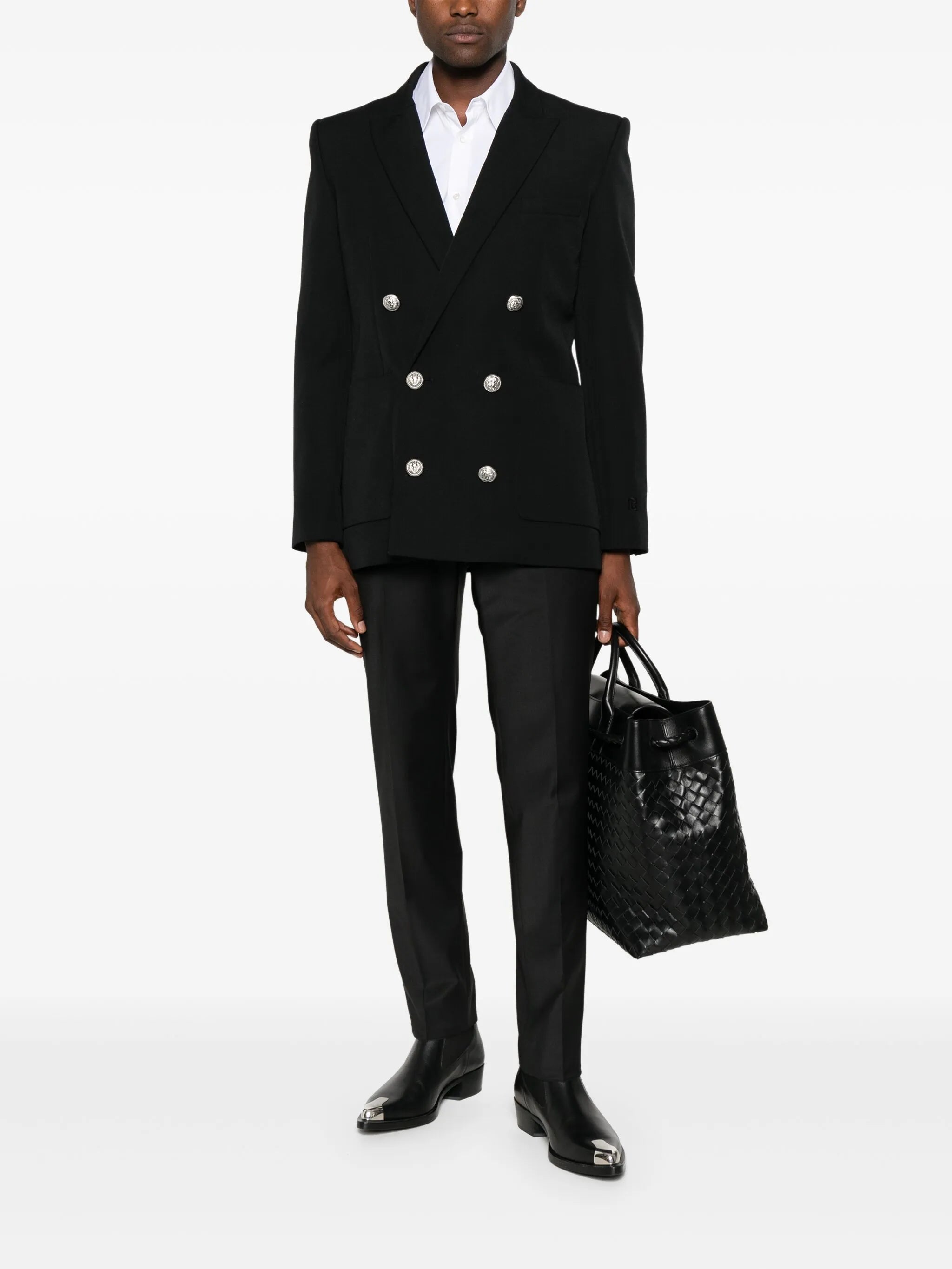 double-breasted blazer