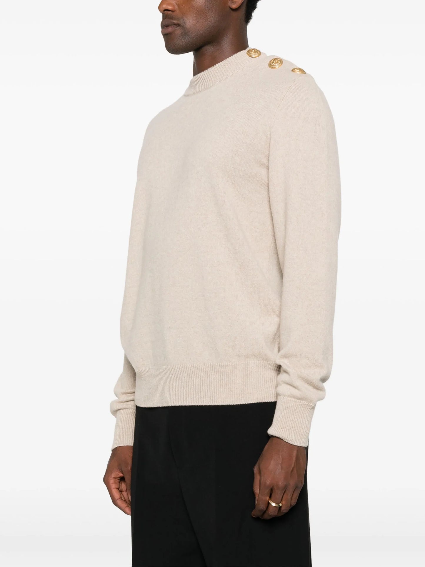 buttoned sweater