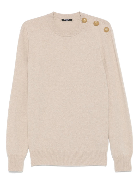 buttoned sweater