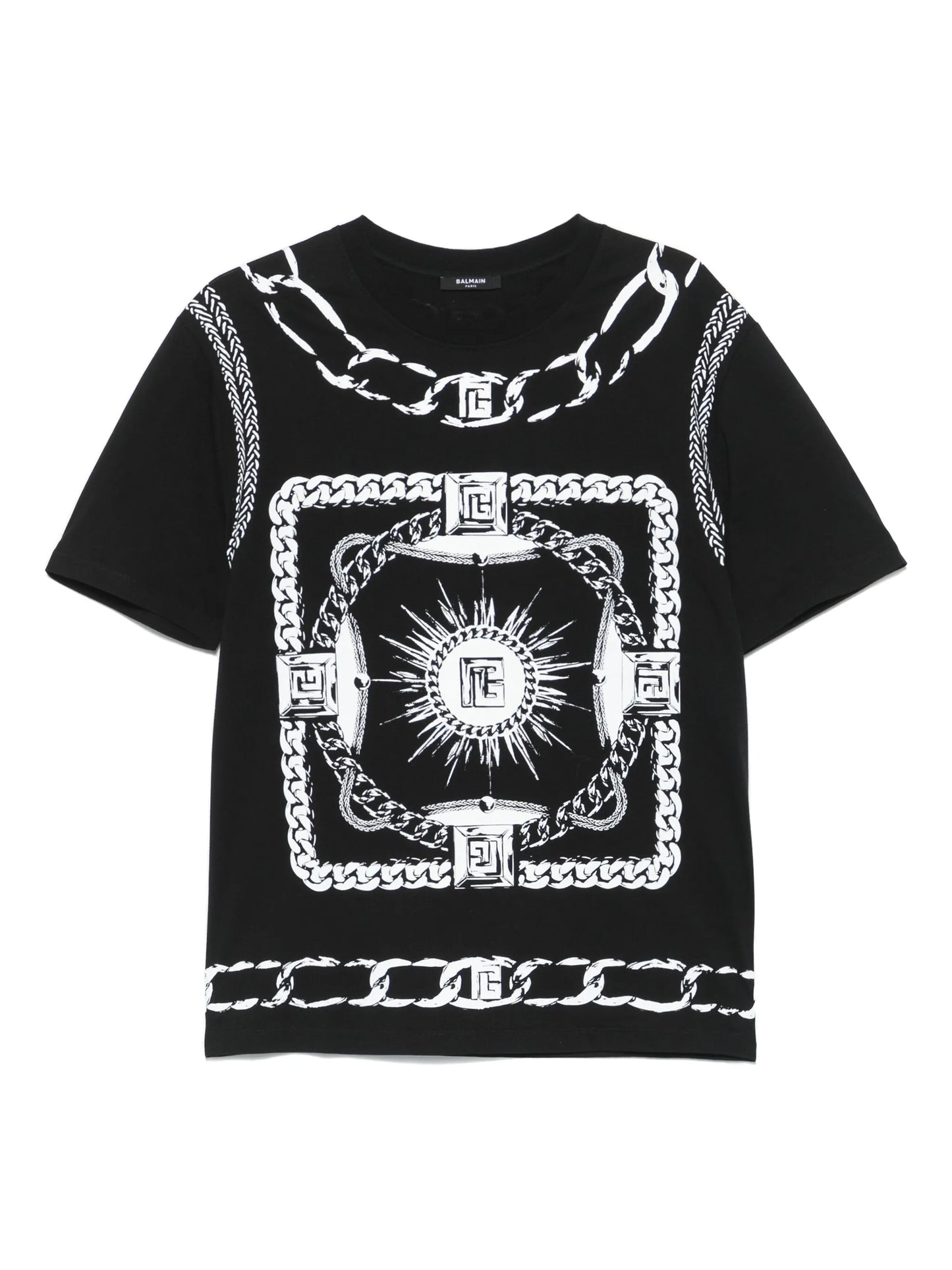 foulard-print T-shirt