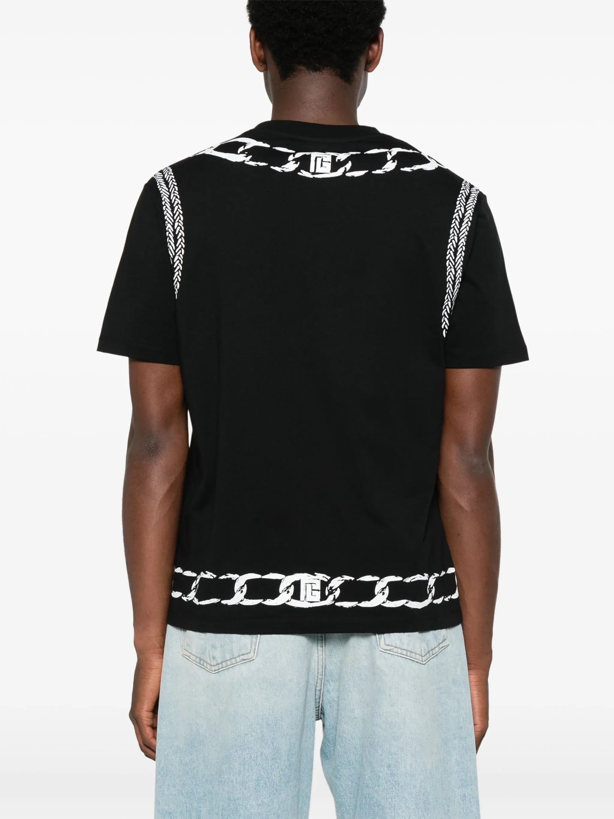 foulard-print T-shirt