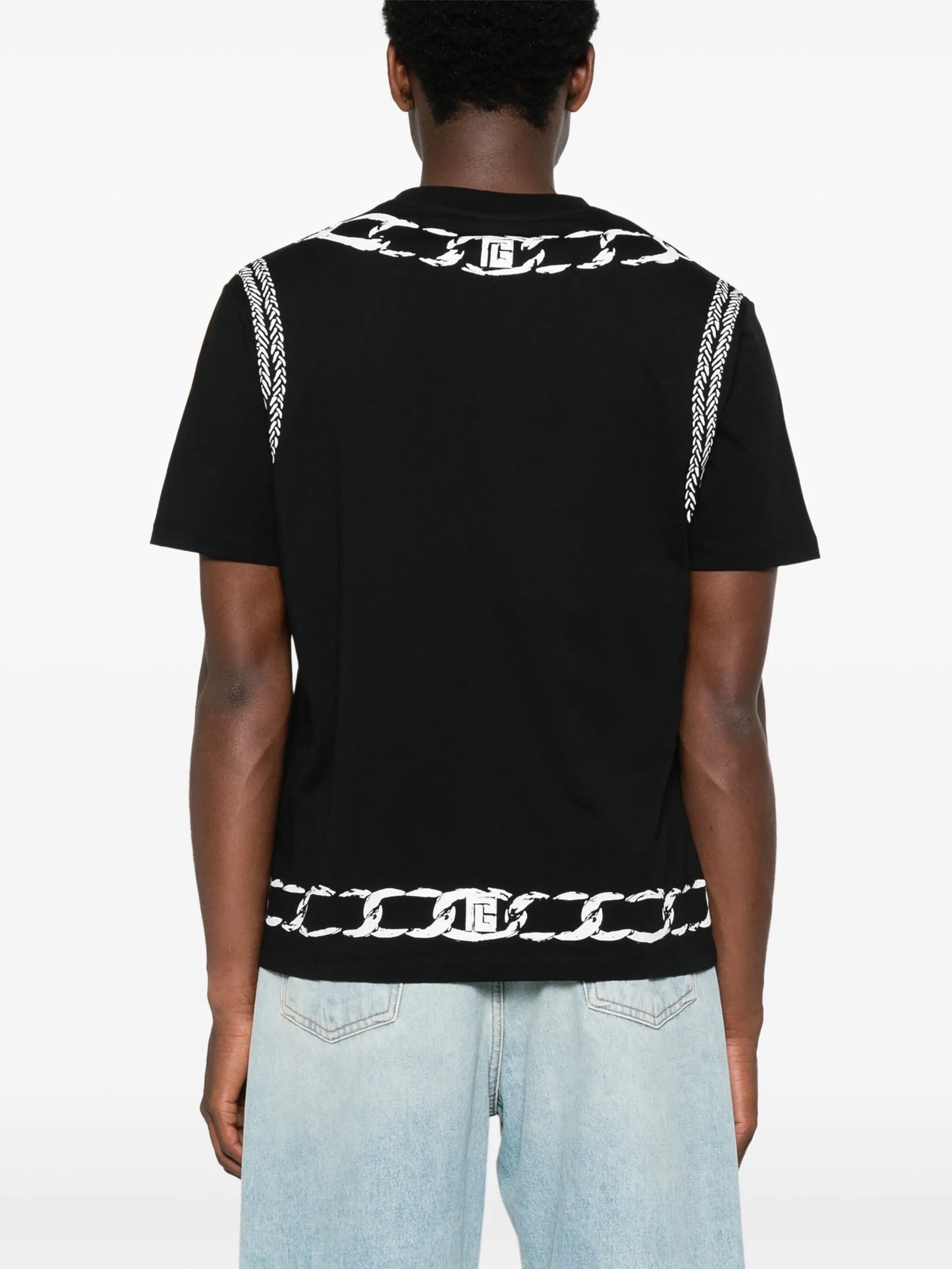 foulard-print T-shirt