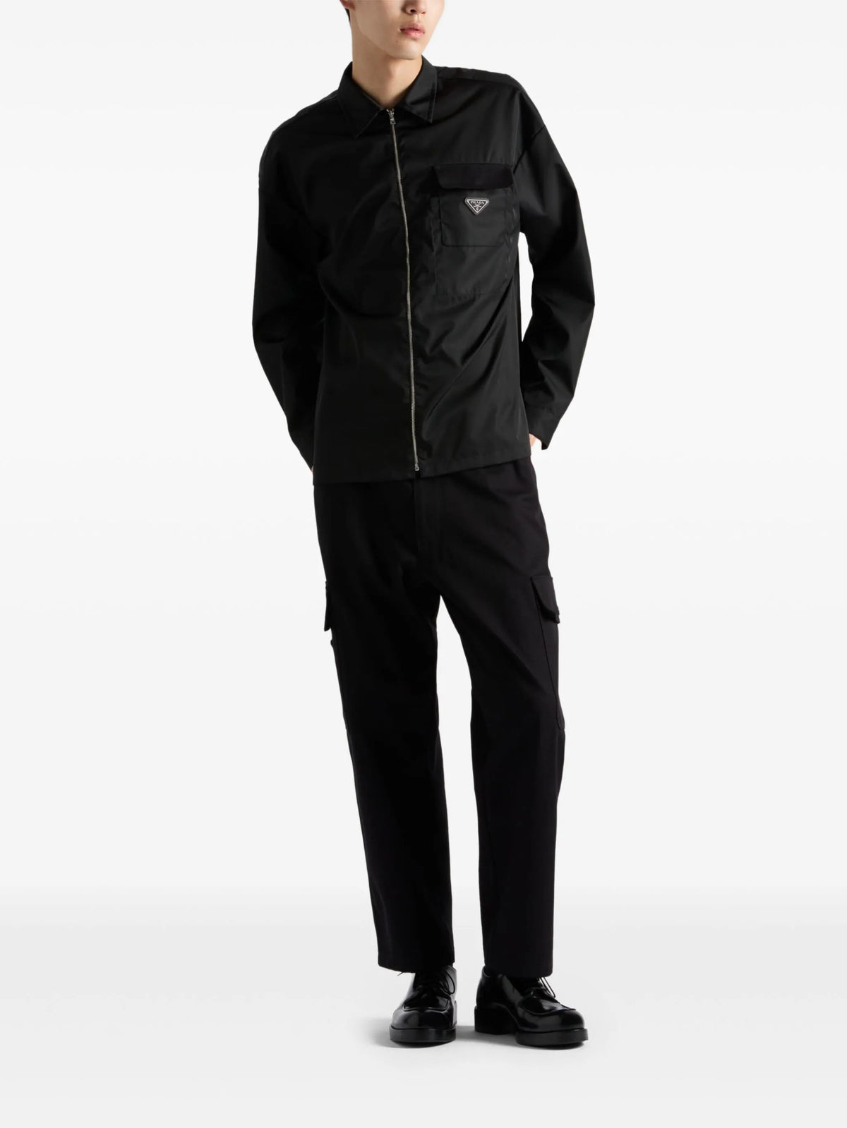 Re-Nylon shirt jacket