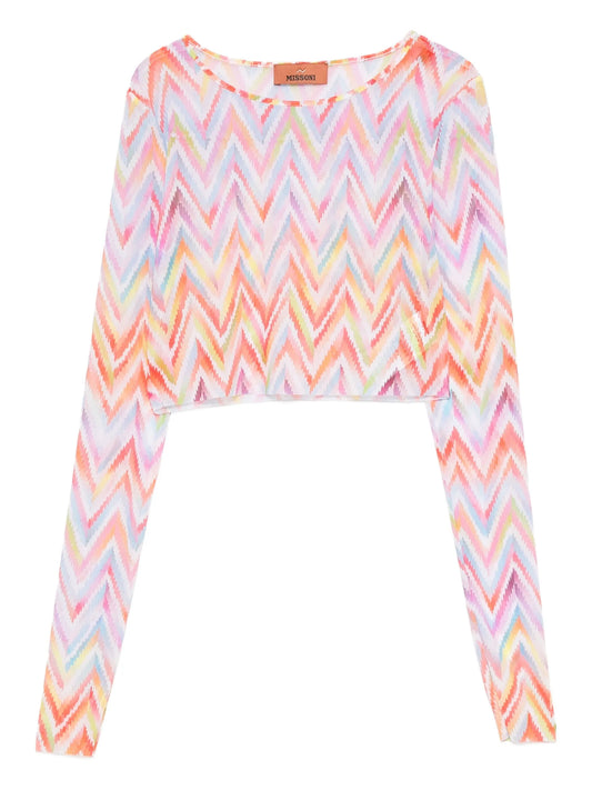 zigzag-print top
