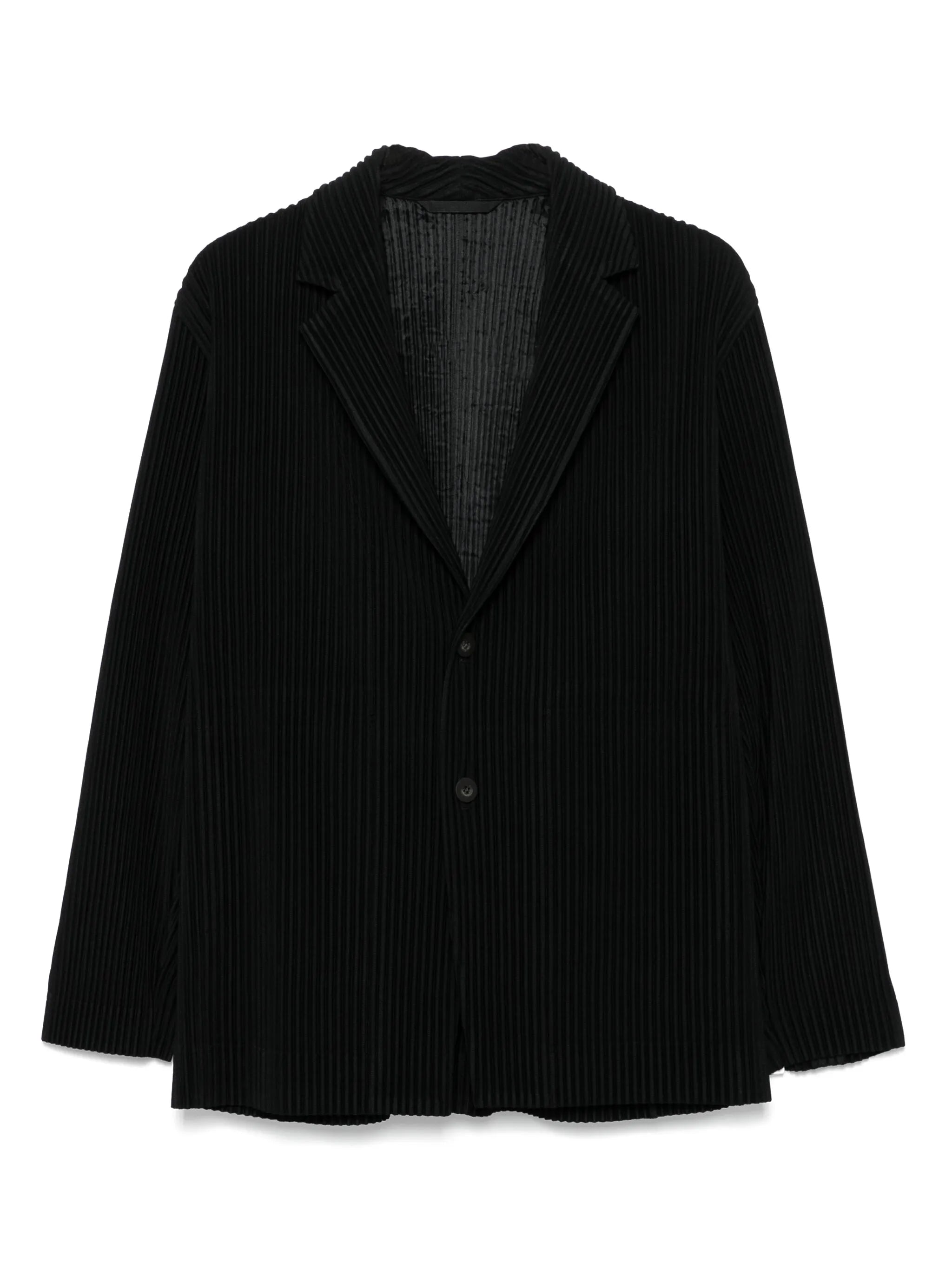 plissé blazer