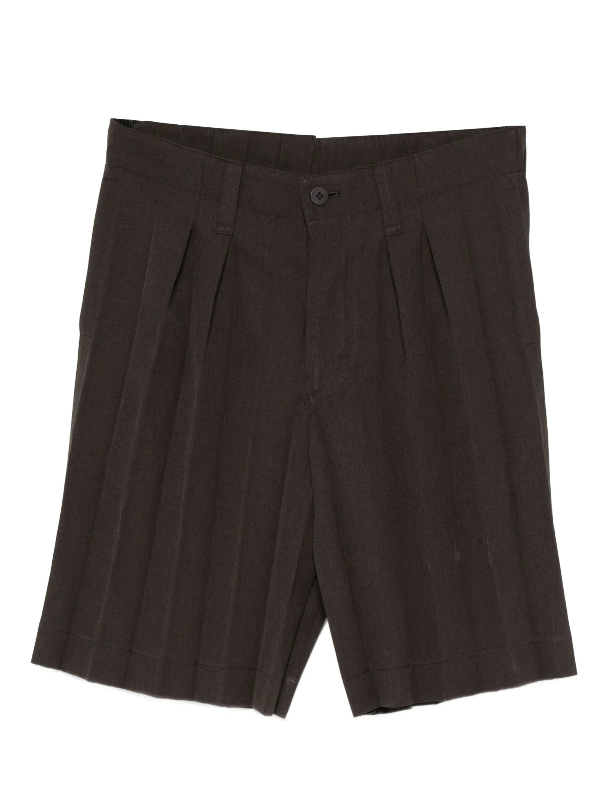 pleated shorts