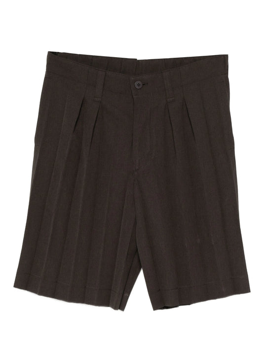 pleated shorts