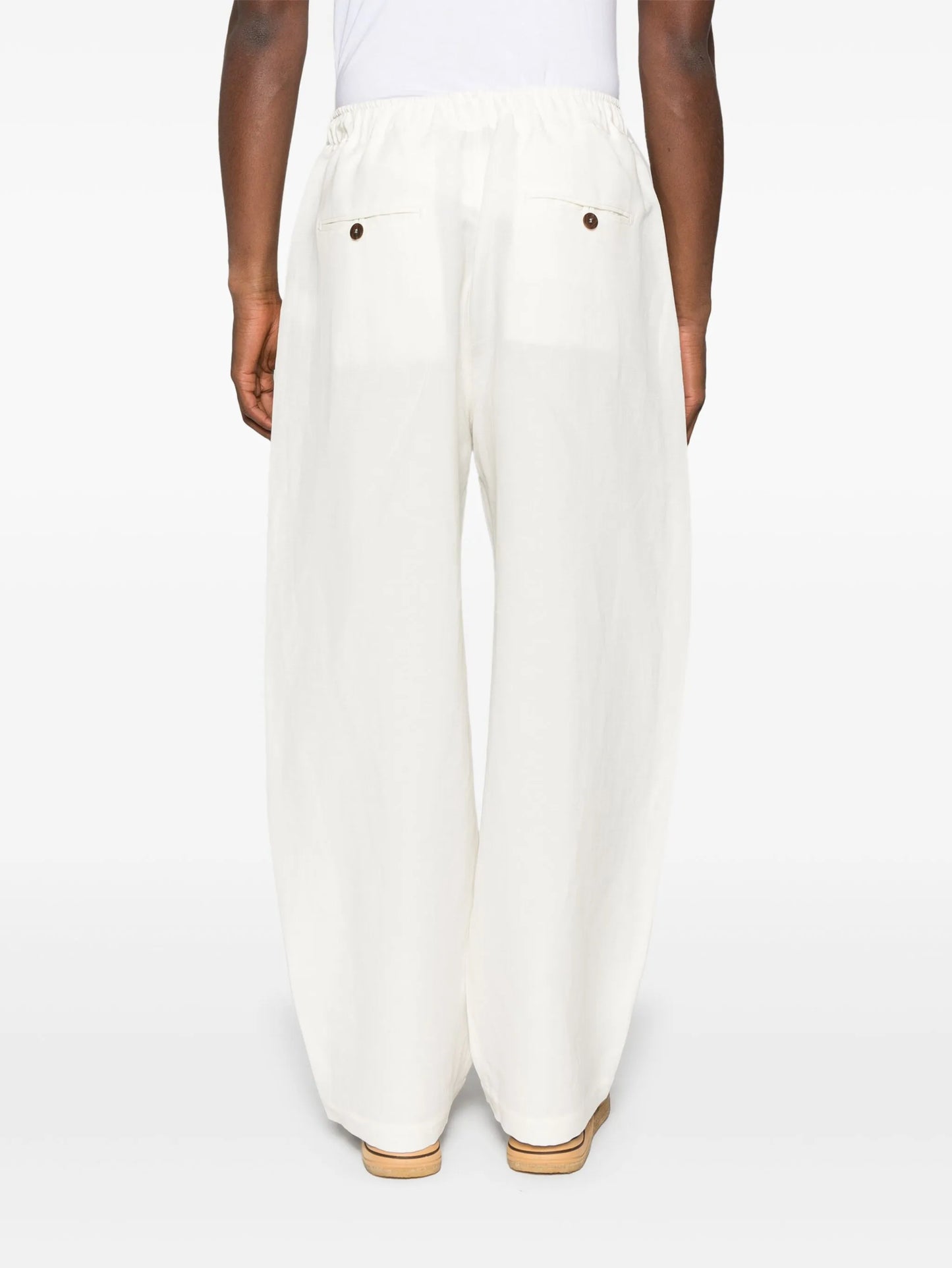 drawstring-waist trousers