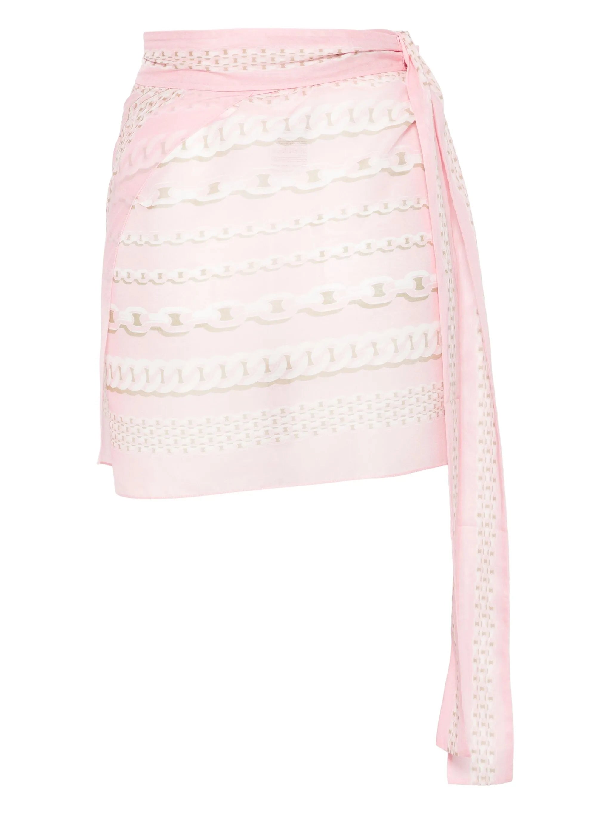 chain link-print pareo
