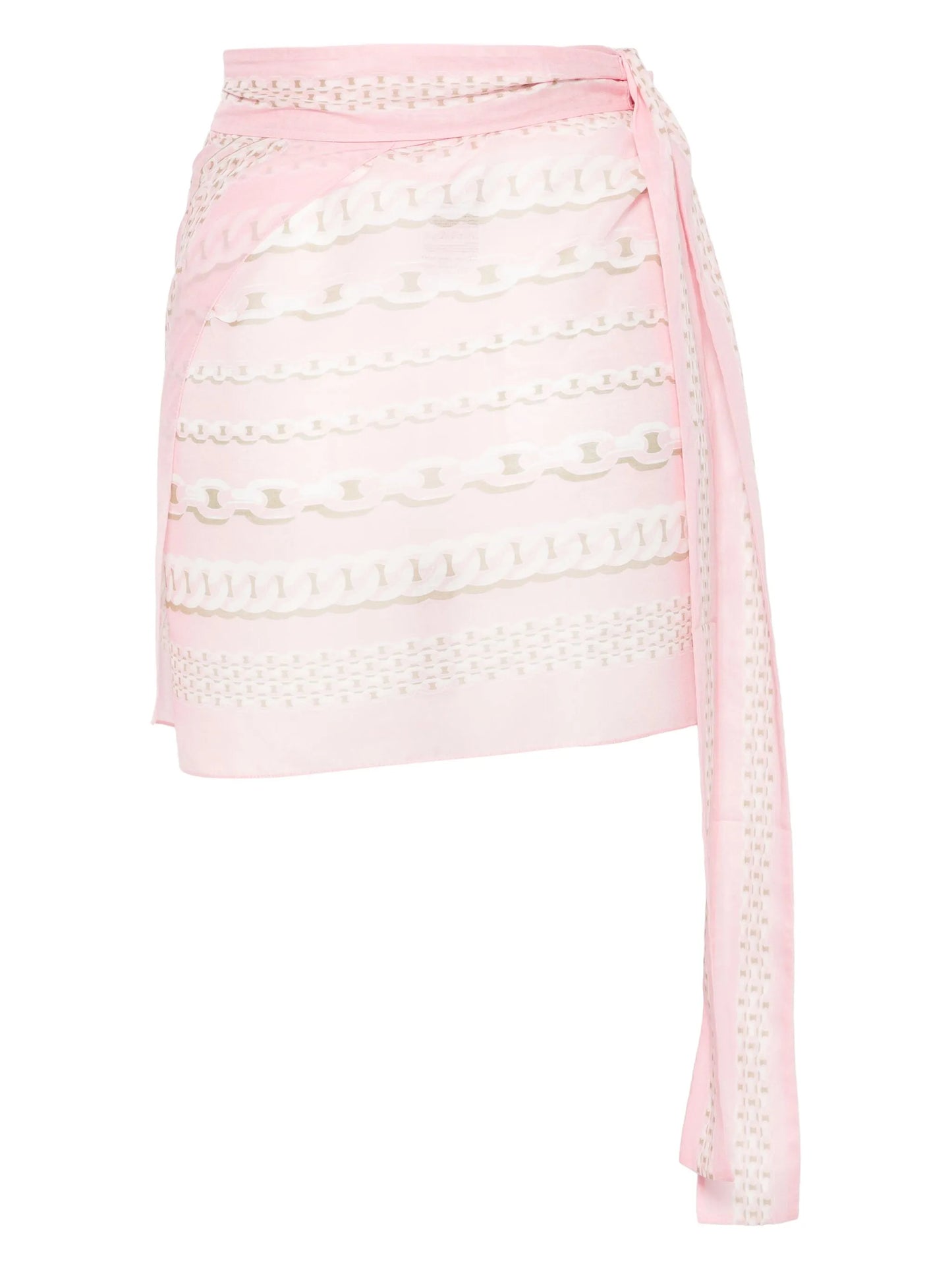 chain link-print pareo