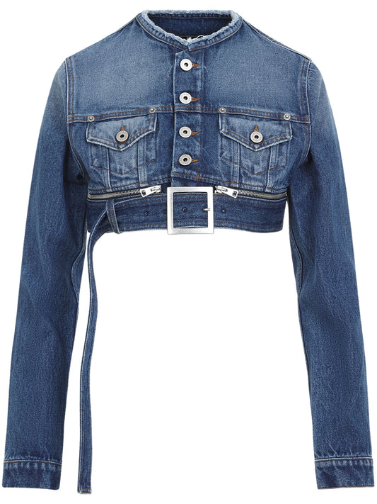cropped denim jacket