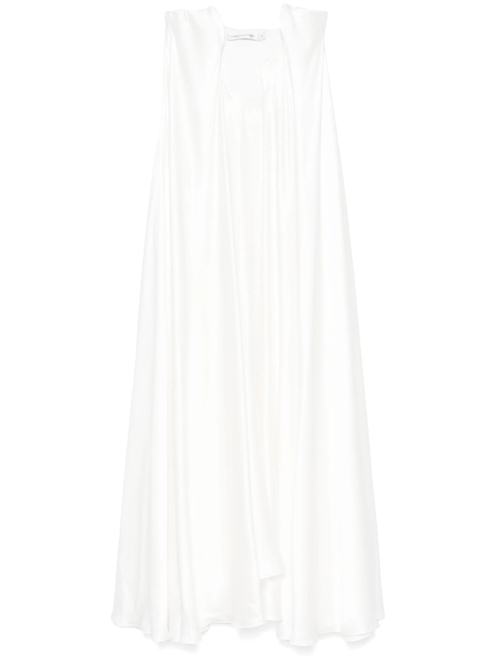 silk strapless gown