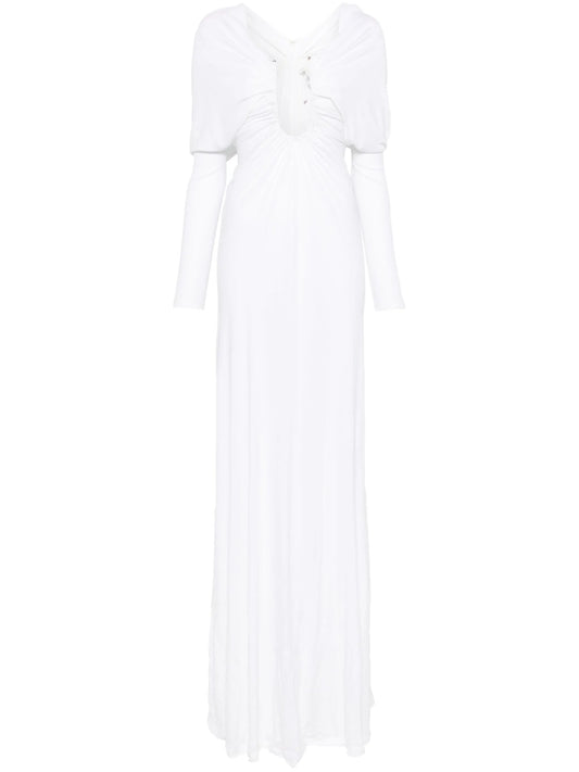 Arced Palm maxi dress