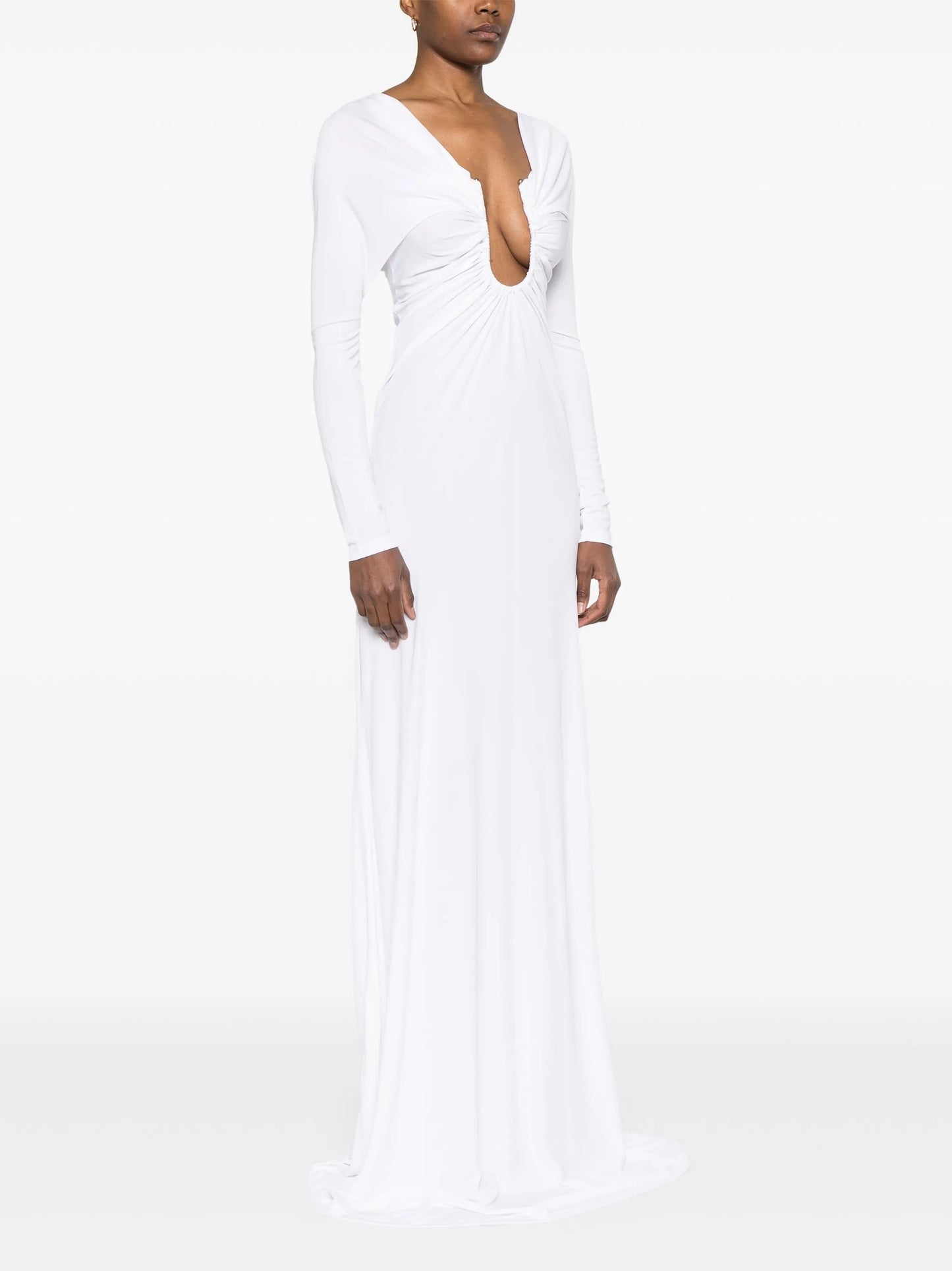 Arced Palm maxi dress