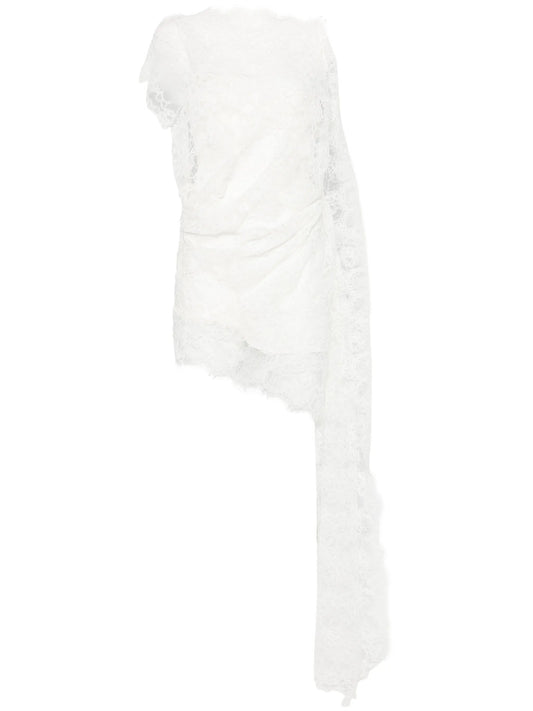 floating lace mini dress