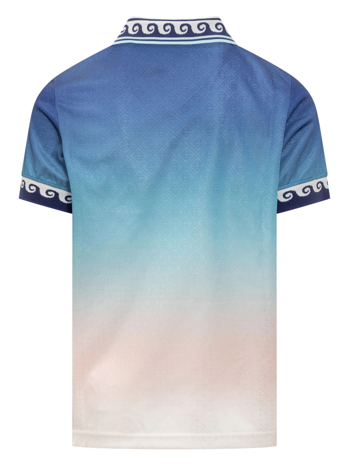 gradient-jacquard football jersey