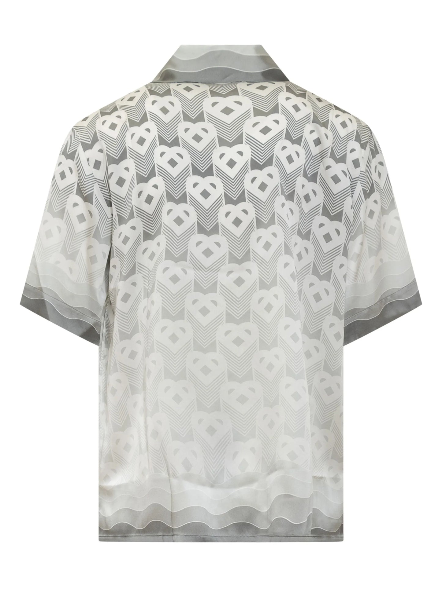 monogram-print shirt
