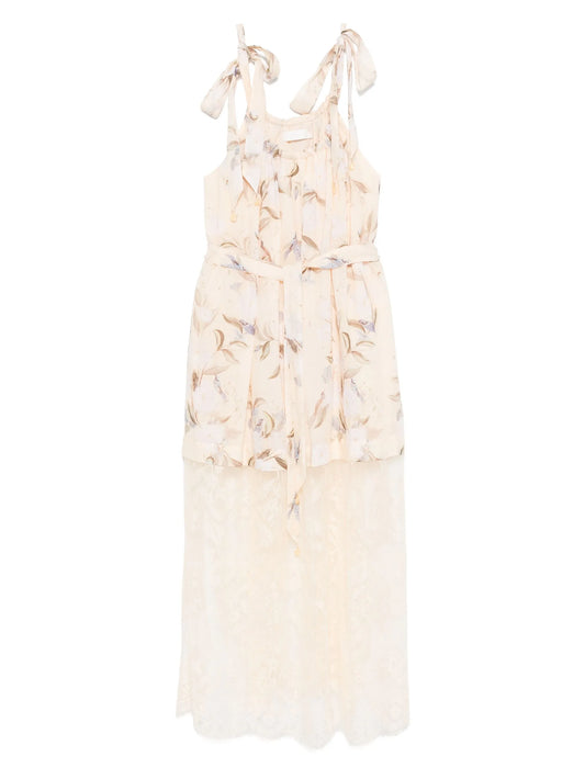 Cascadian lace midi dress