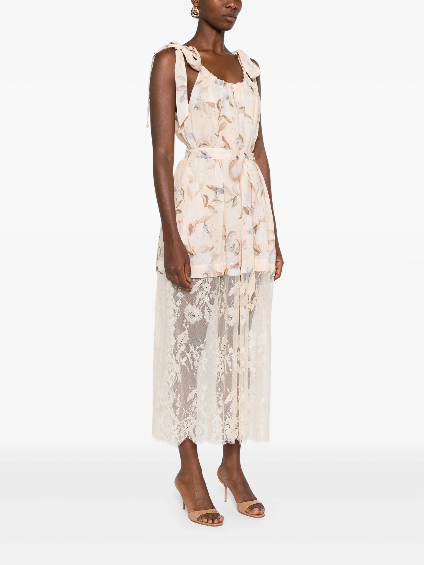 Cascadian lace midi dress