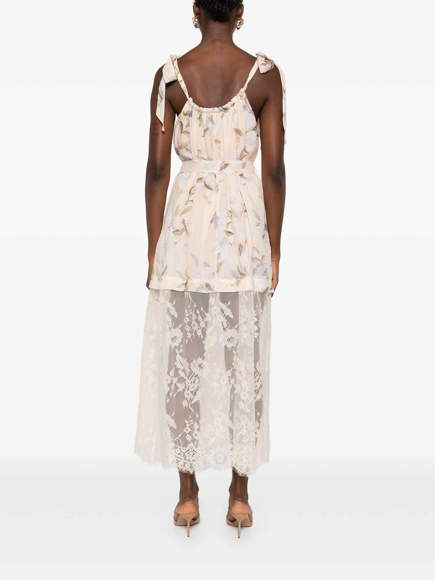 Cascadian lace midi dress
