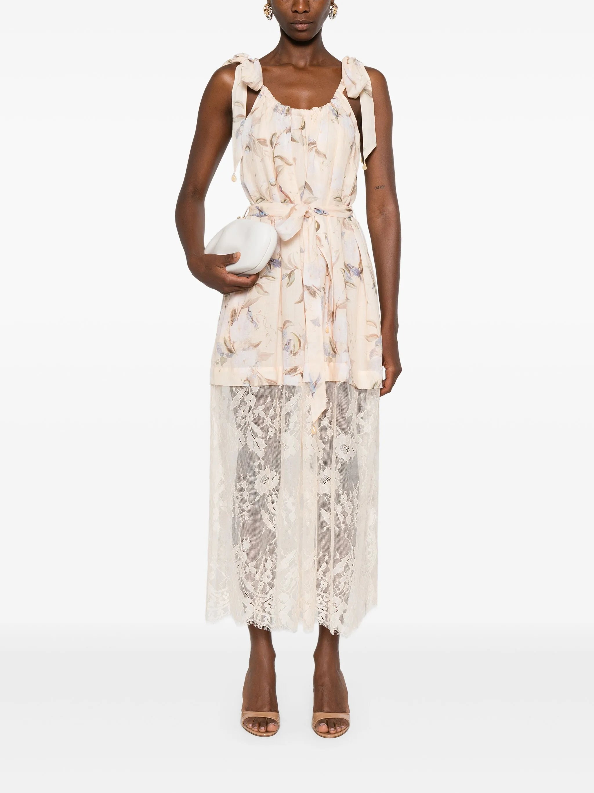 Cascadian lace midi dress