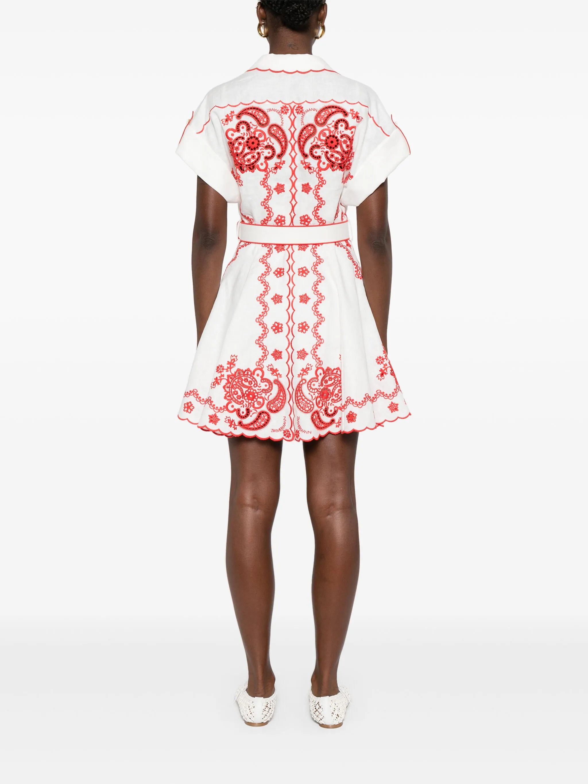 Lucky embroidered mini dress