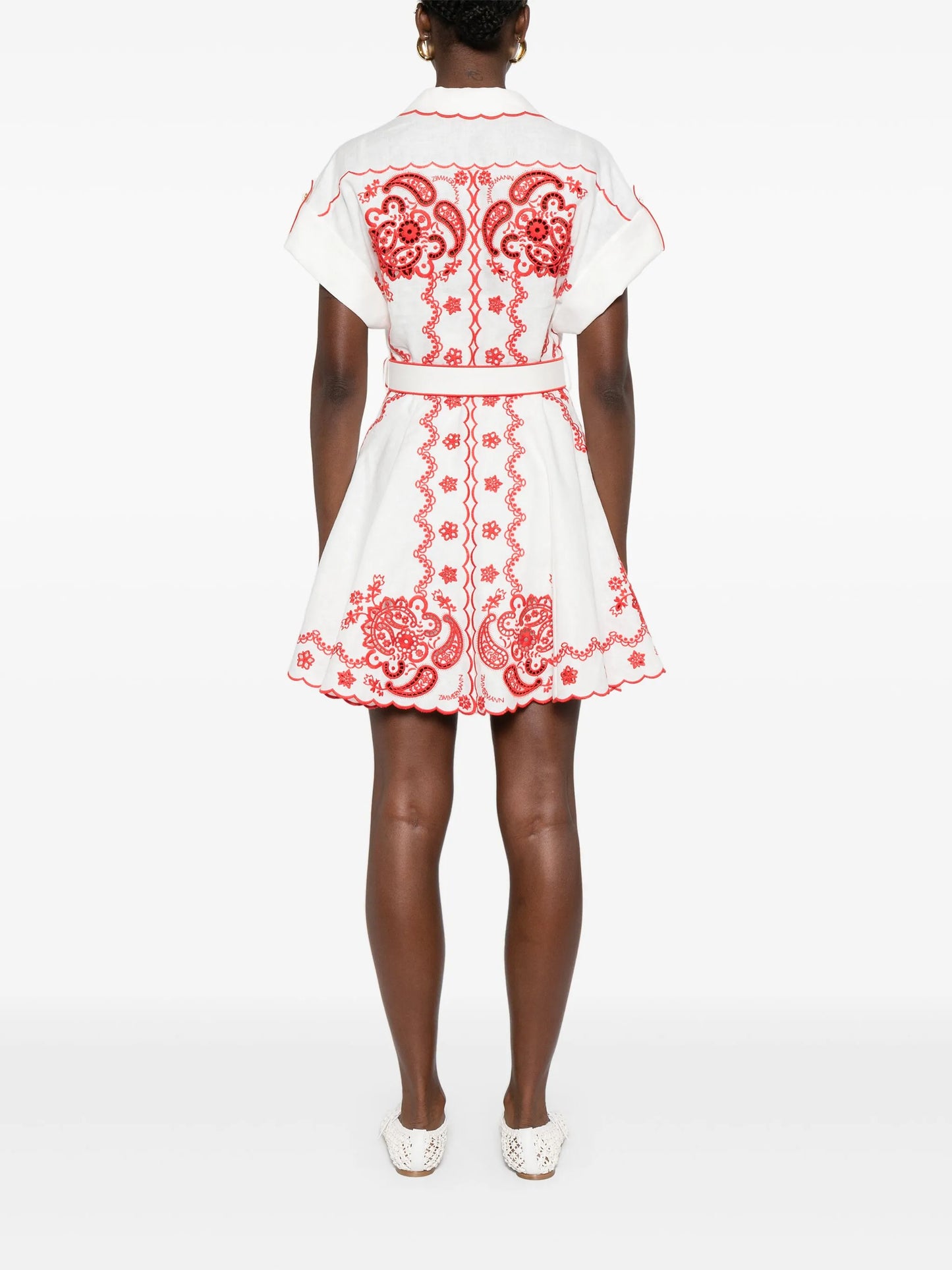 Lucky embroidered mini dress