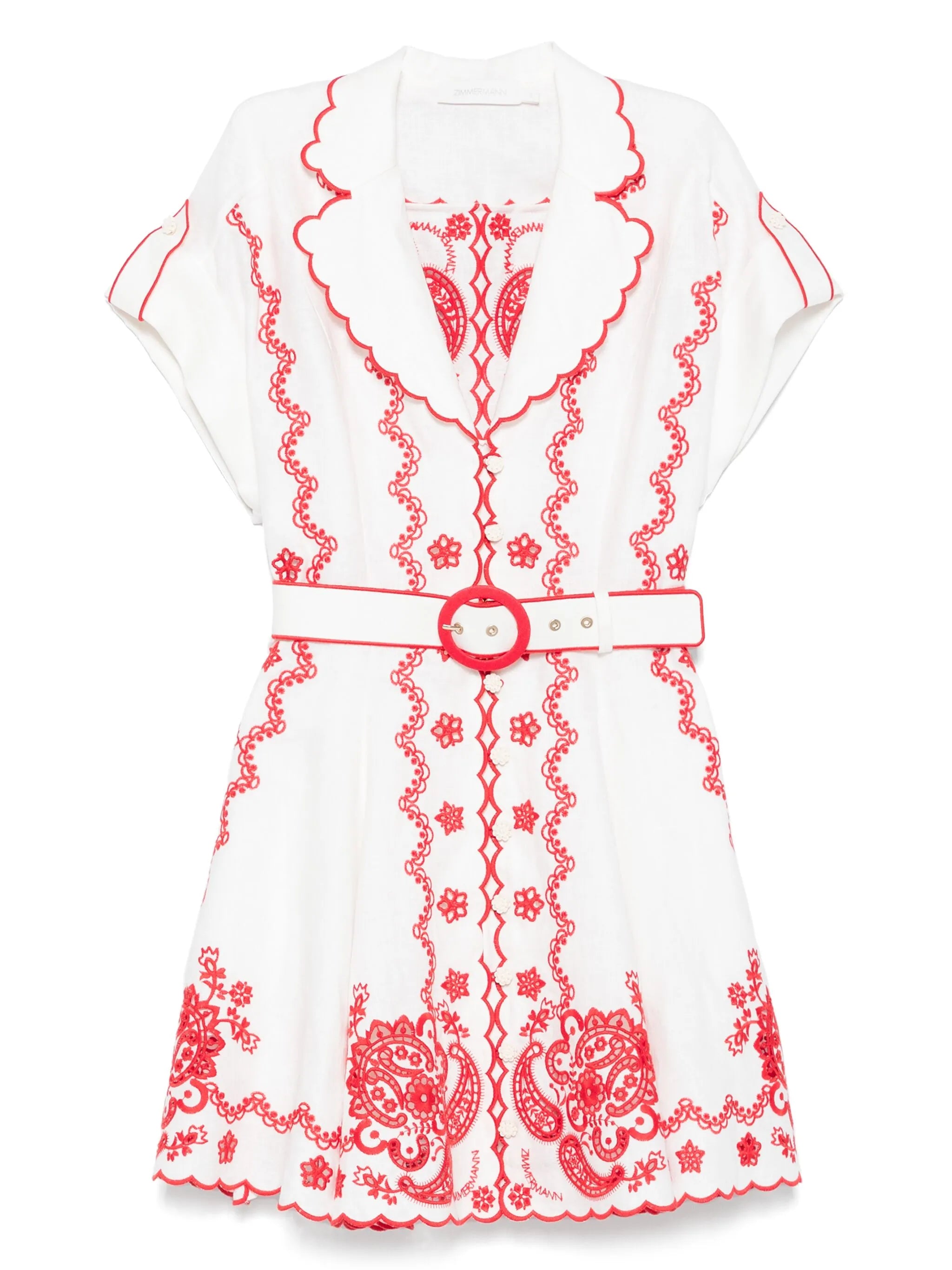 Lucky embroidered mini dress