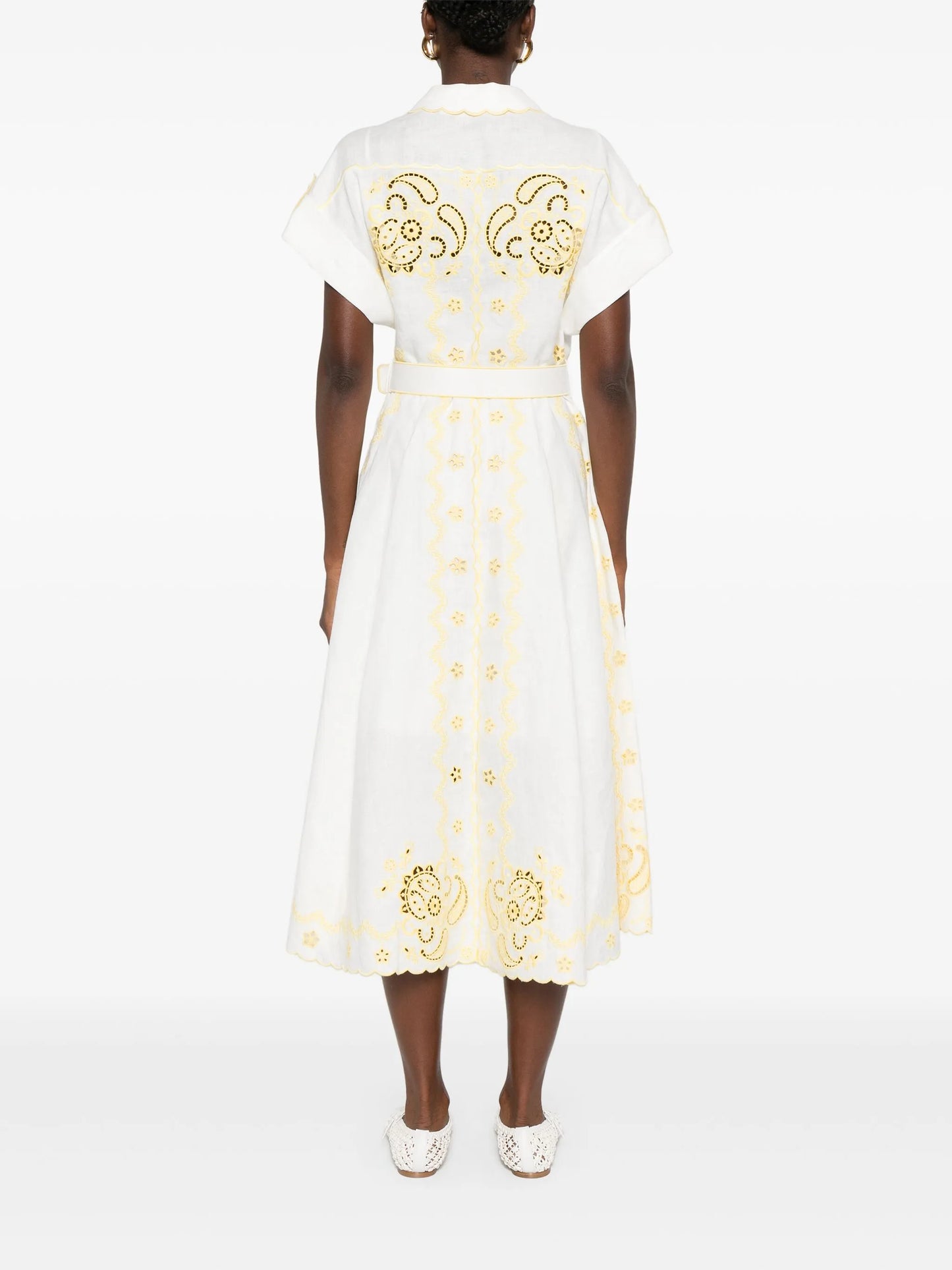 Lucky embroidered midi dress