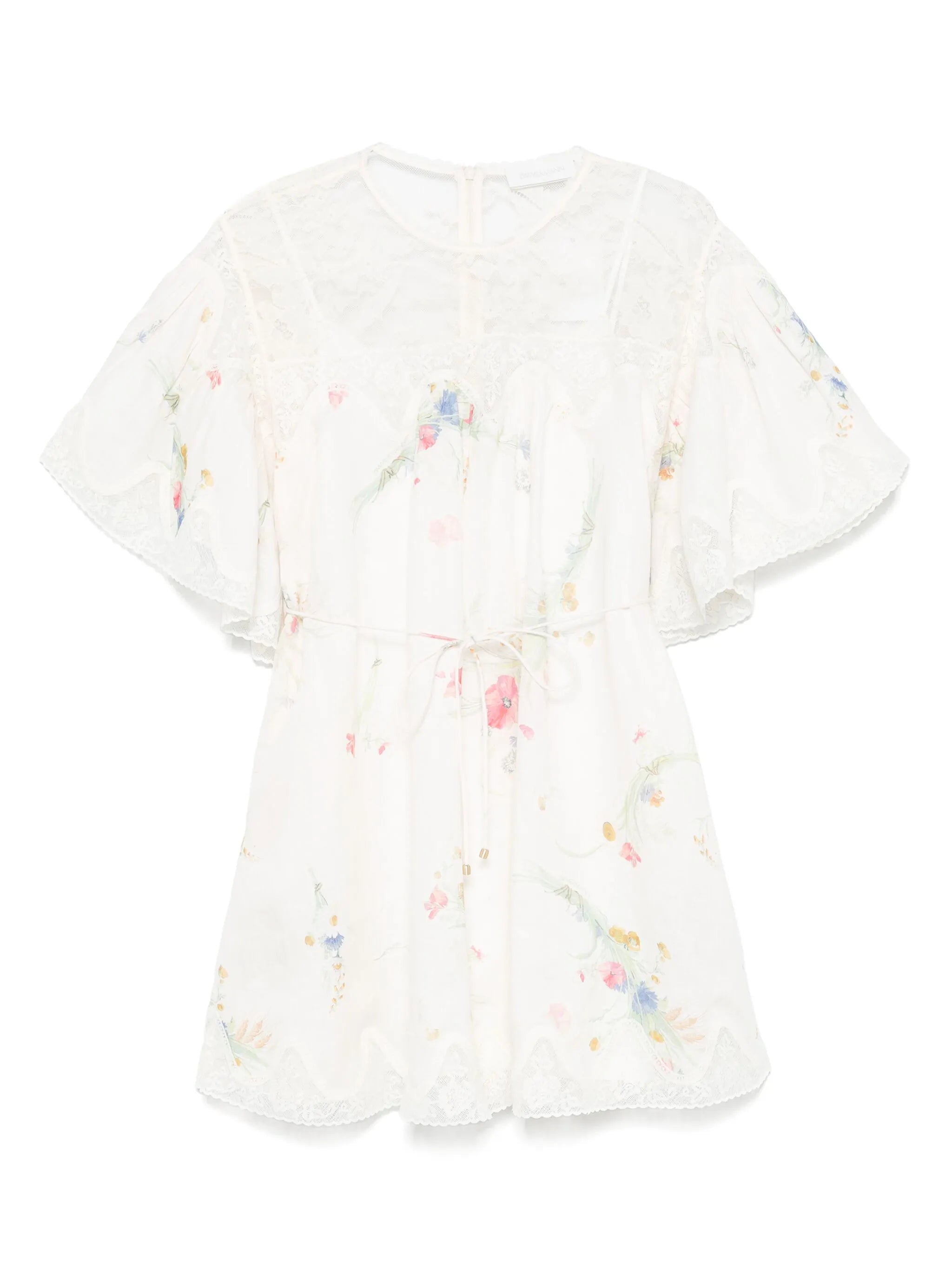 lace-trim dress