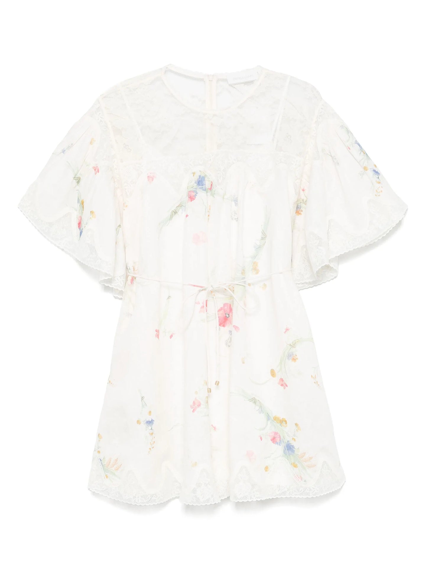 lace-trim dress