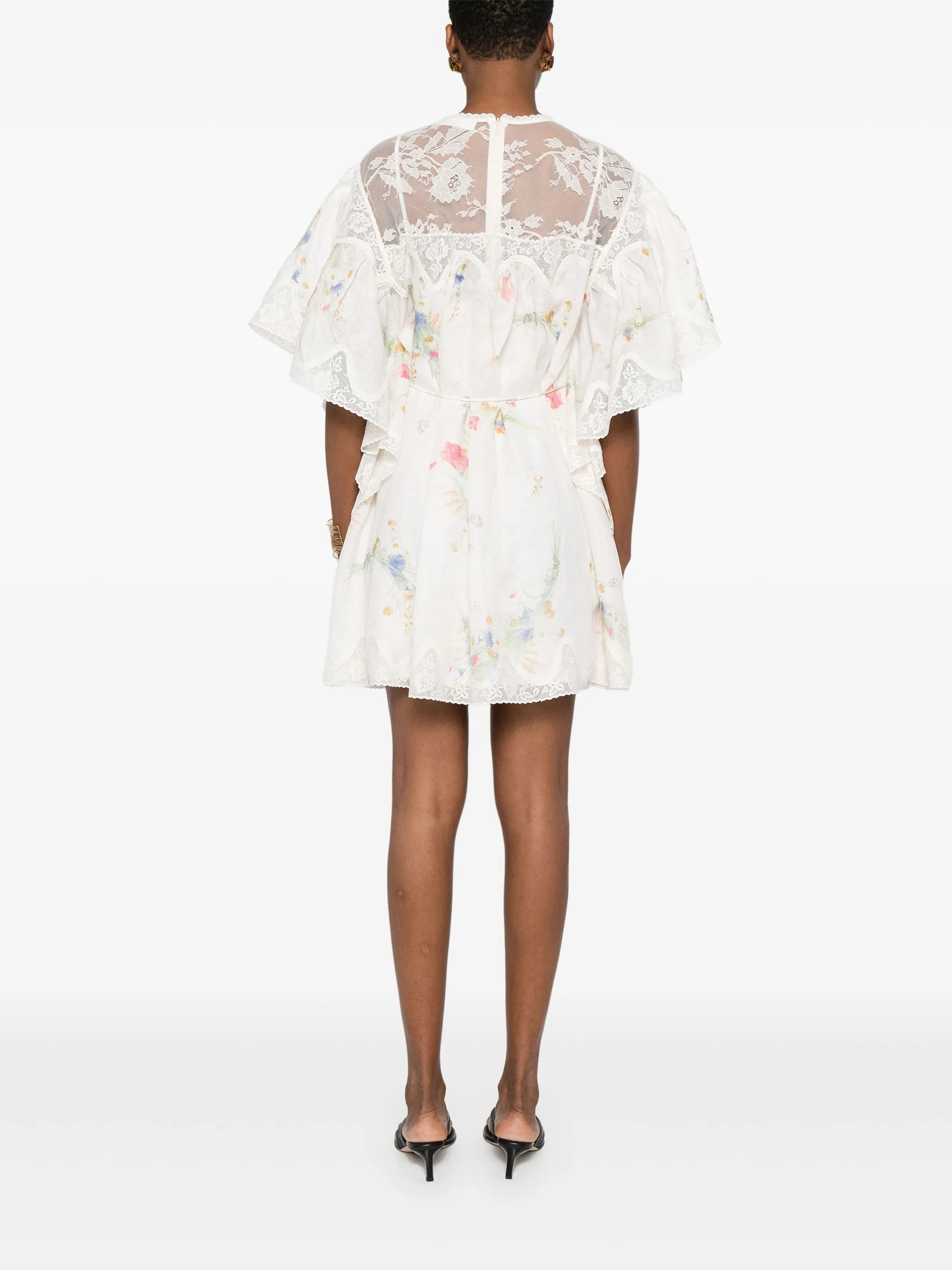 lace-trim dress