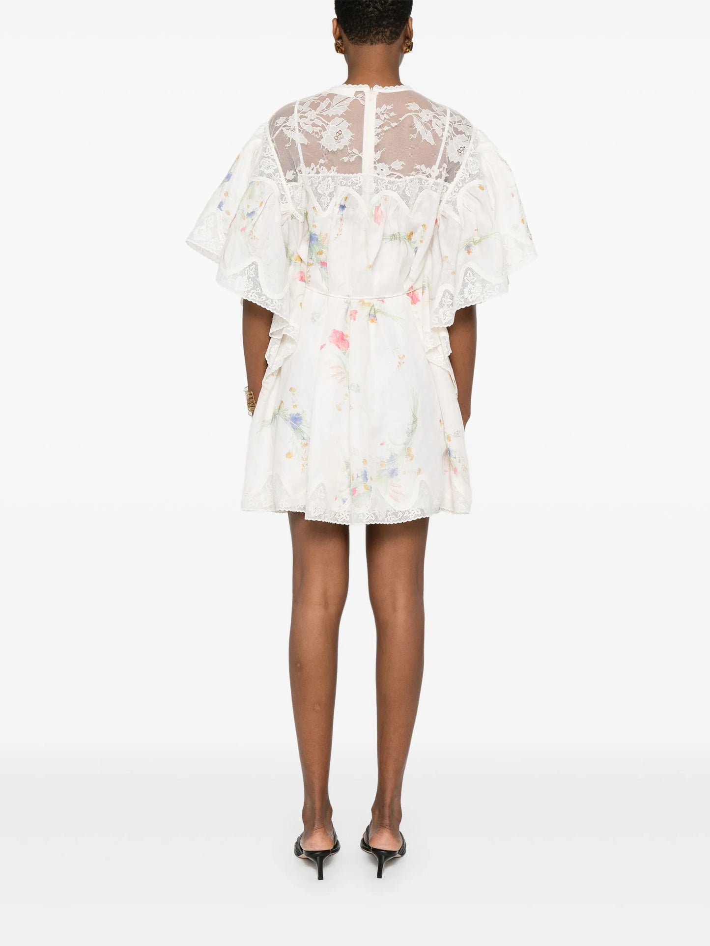 lace-trim dress