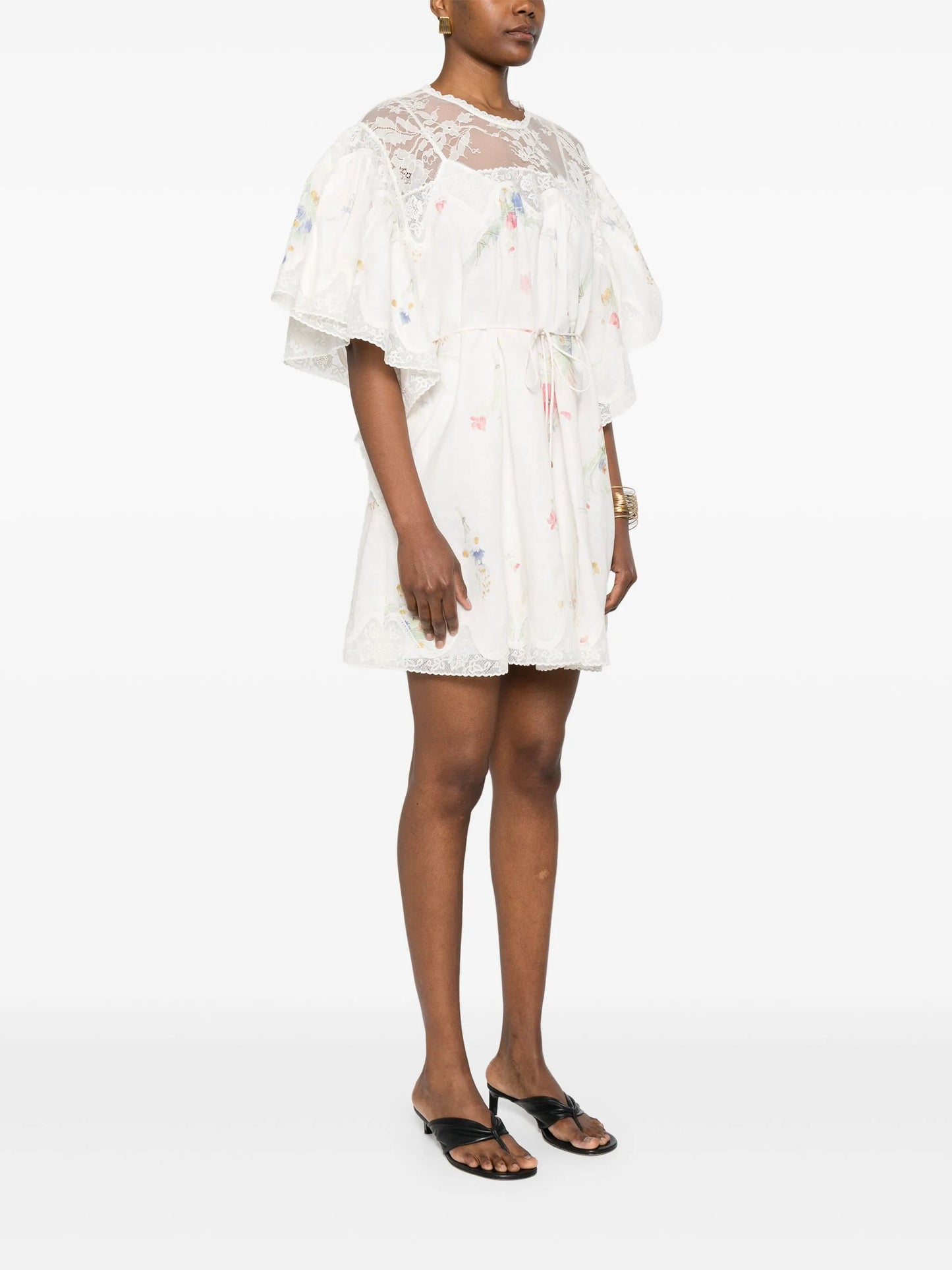 lace-trim dress
