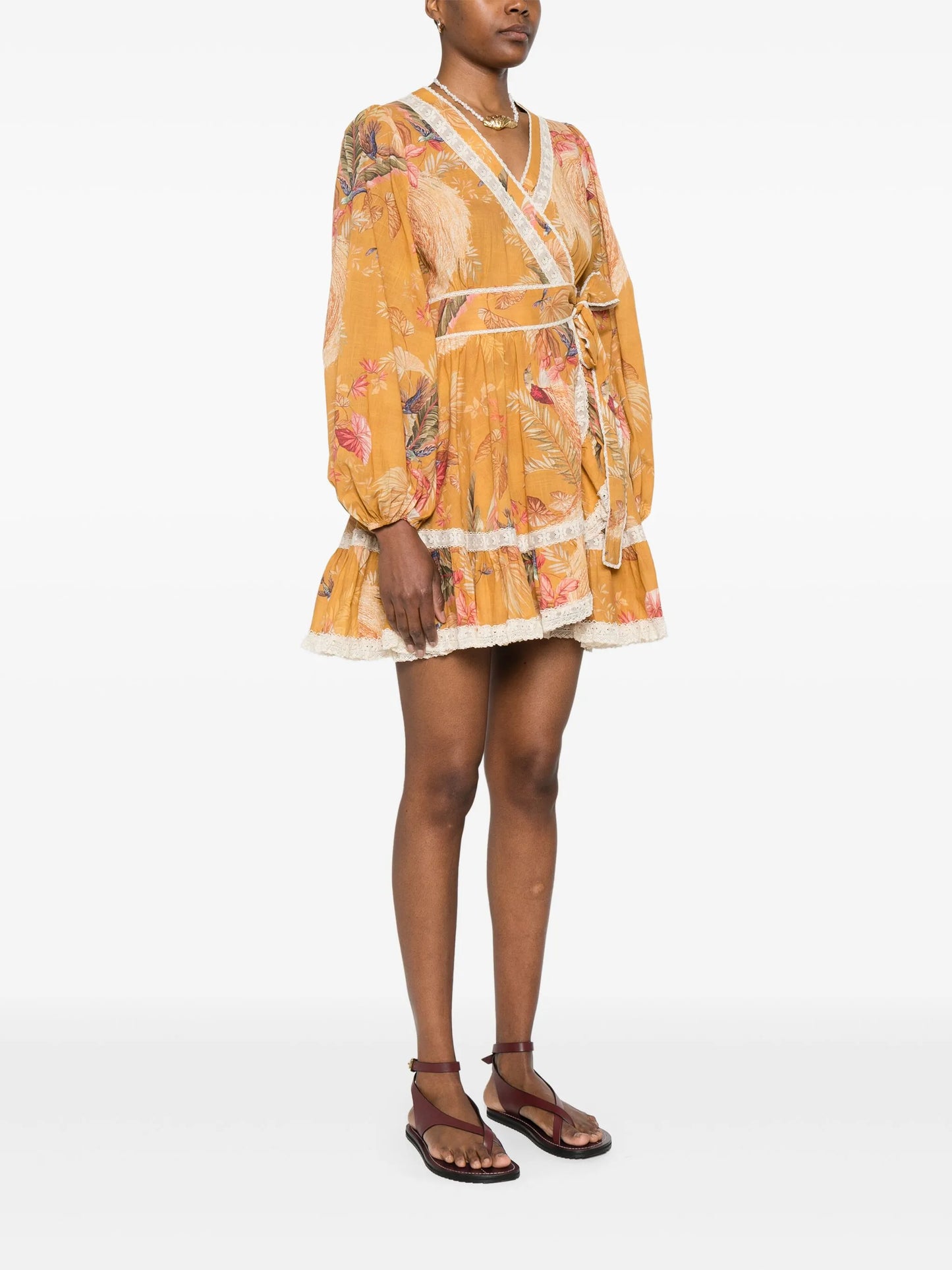 Ascension frill mini dress