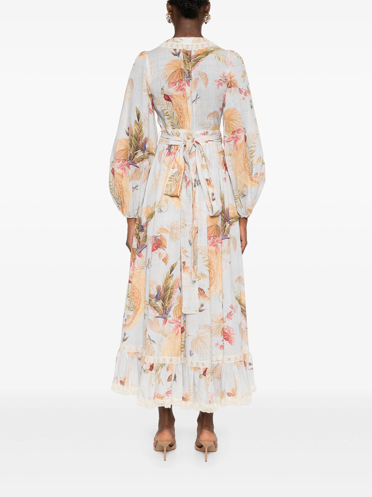 Ascension Frill midi dress