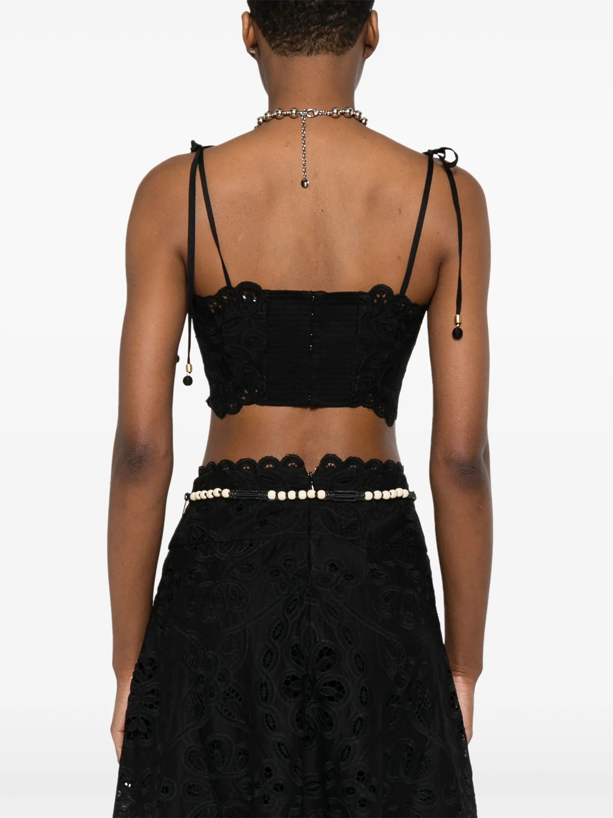 Rhiannon embroidered crop top
