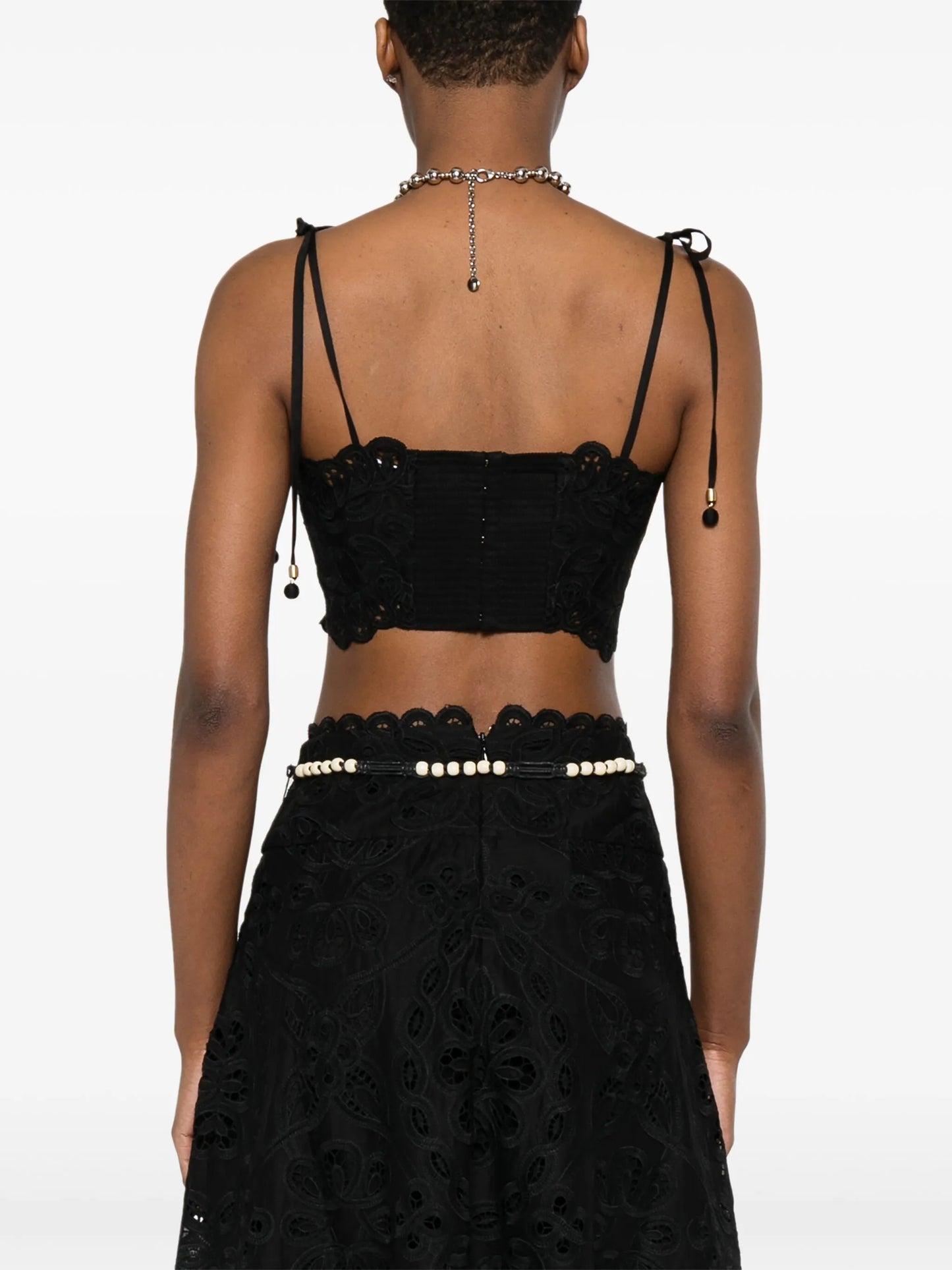 Rhiannon embroidered crop top