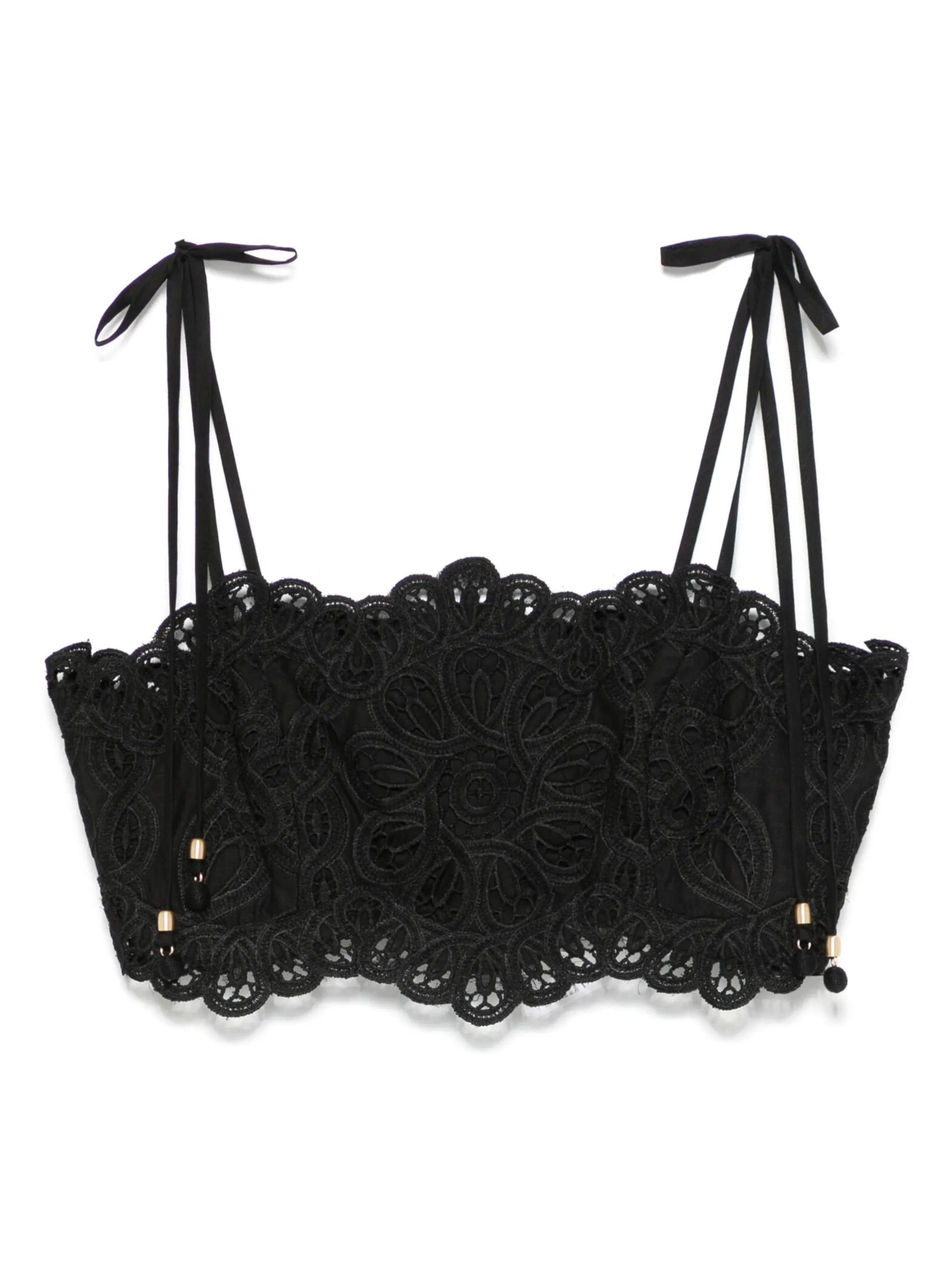 Rhiannon embroidered crop top