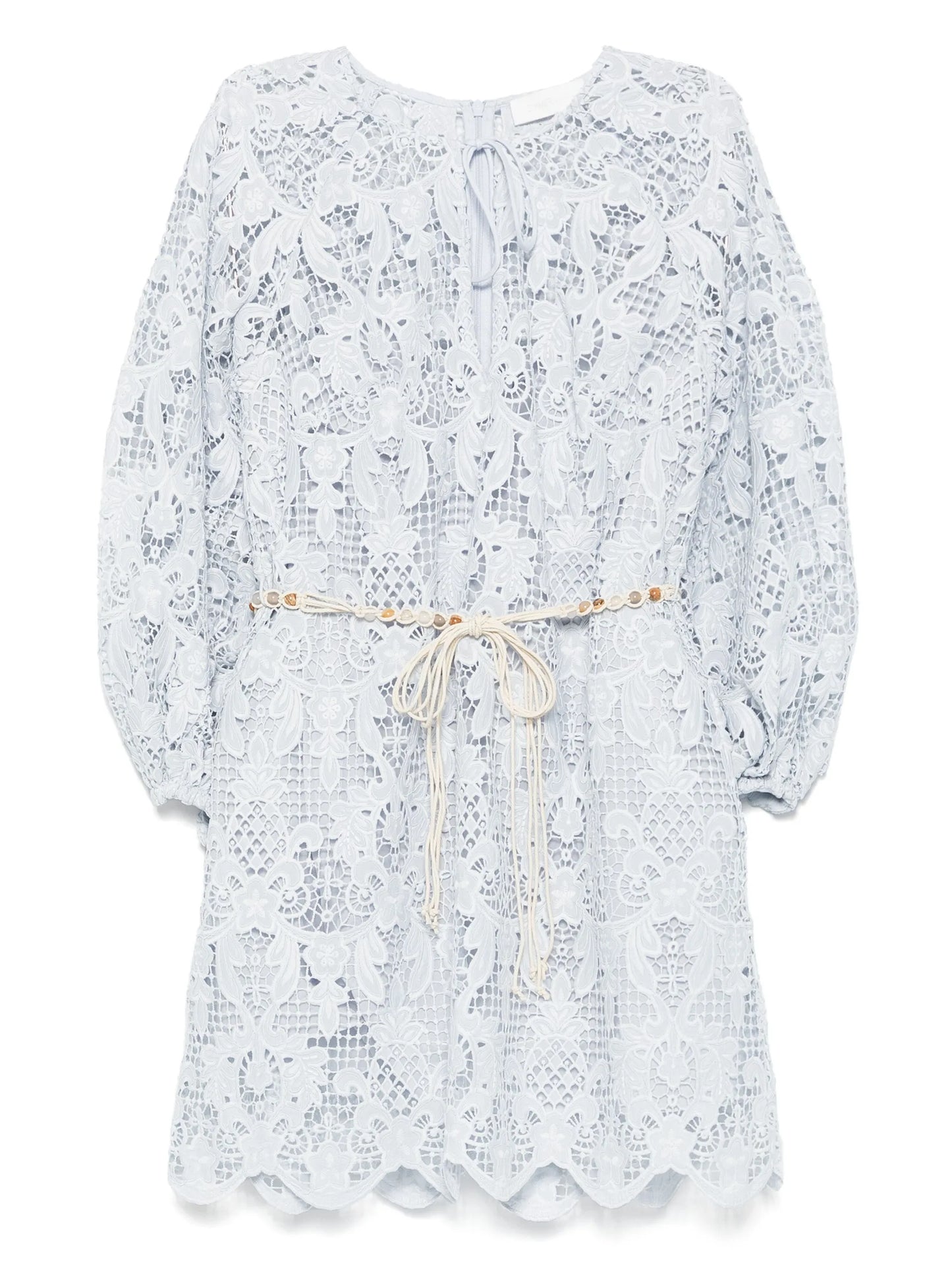 lace-detailing mini dress